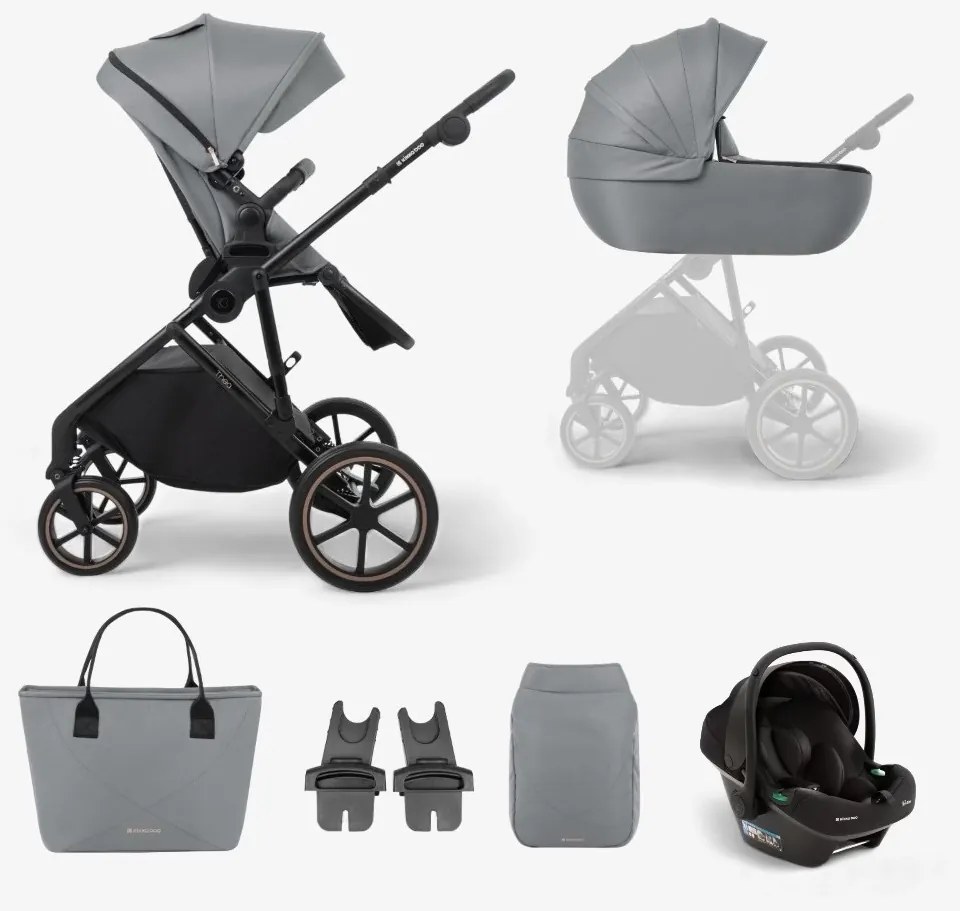 KIKKA BOO ΠΟΛΥΚΑΡΟΤΣΙ 3 ΣΕ 1 ΜΕ ΚΑΛΑΘΟΥΝΑ ΚΑΙ ΚΑΘΙΣΜΑ ΑΥΤΟΚΙΝΗΤΟΥ THEA GREY 31001020135-3