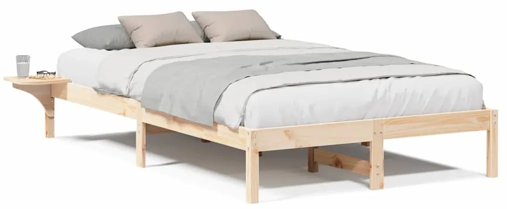 vidaXL Σκελετός Κρεβατιού Καφέ 120 x 200 cm Καφέ