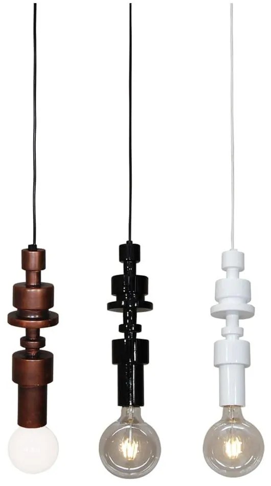 Φωτιστικό Οροφής Κρεμαστό HL-3545-1 77-3832 Gabriel Black  Homelighting Wood