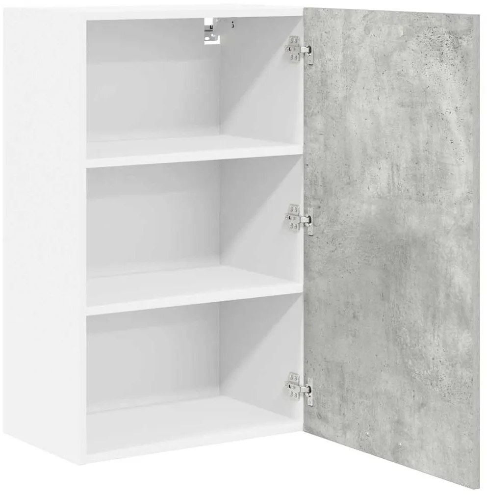 vidaXL Κρεμαστό ντουλάπι Σκυρόδεμα Γκρι και Λευκό 50 x 31 x 80 εκ.