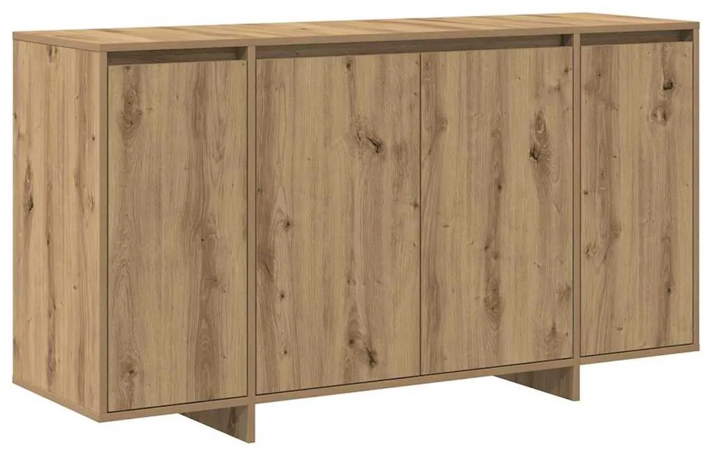 vidaXL Πλαϊνό γραφείο artisan δρυς 135 x 41 x 69 cm Επεξεργασμένο ξύλο