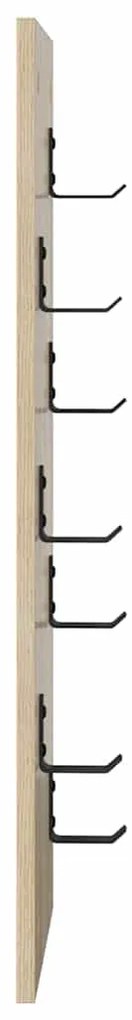 vidaXL Τοίχου Κρεμάστρα Επιτοίχιο Sonoma Δρυς 30 x 1.5 x 80 εκ.