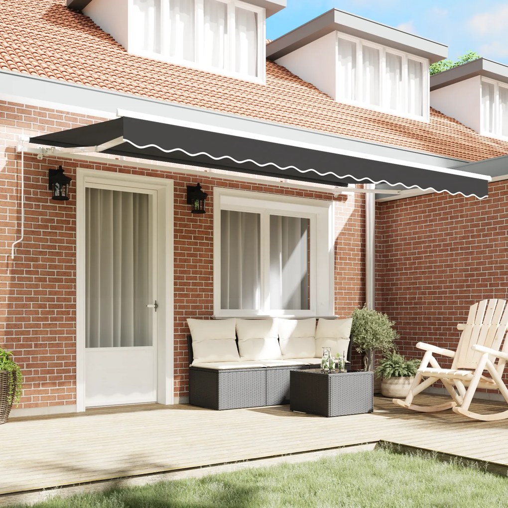 vidaXL Σκηνίτσα Αναδιπλούμενη Ανθρακί 400 x 200 cm
