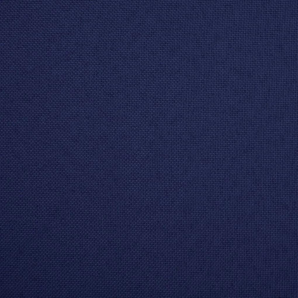 Πτυσσόμενο Σκαμπό Αποθήκευσης Μπλε από Συνθετικό Λινό - Μπλε