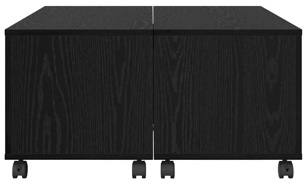 vidaXL Τραπεζάκι σαλονιού Μαύρη δρυς 75 x 75 x 38 cm