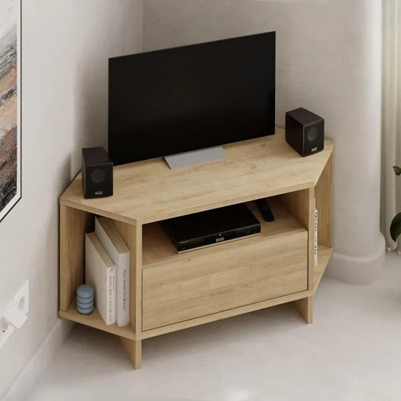 Megapap Έπιπλο Τηλεόρασης Γωνιακό Viva Sapphire Oak 95,7x35,4x45εκ.