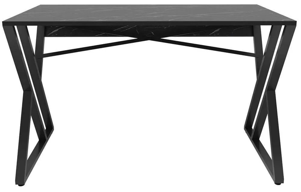 Γραφείο Gyza 322RTC1303 120x60x75cm Marble Effect Black