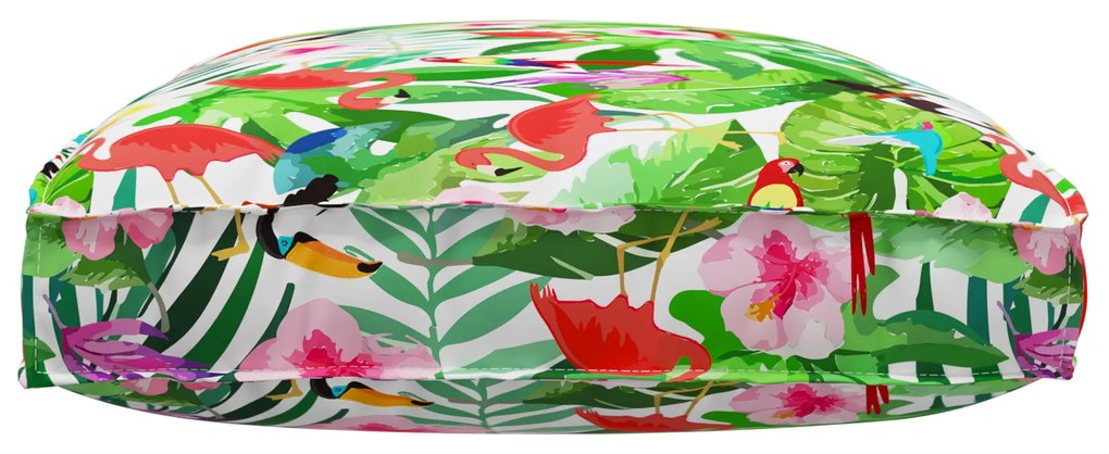 vidaXL Μαξιλάρι παλέτας για κάθισμα Floral Πολύχρωμο 120 x 80 x 12 cm