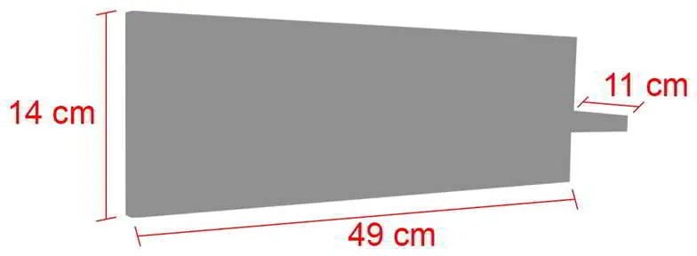 Κρεμάστρα Lolia pakoworld φυσικό 49x11x14εκ