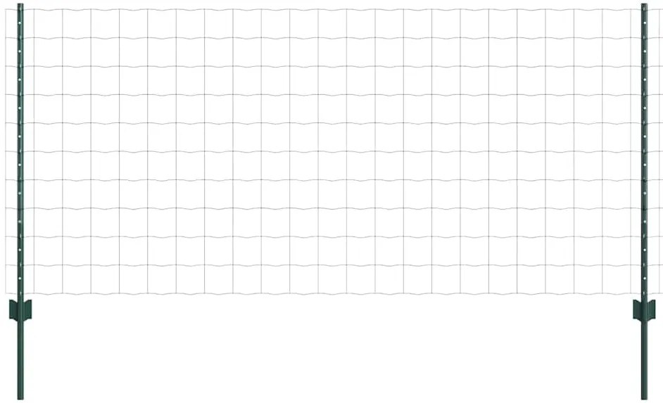 vidaXL Τεντώτο με στήριγμα Πράσινο 1 x 10 m Ατσάλι