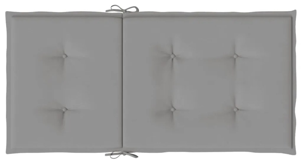 vidaXL Μαξιλάρια Καρέκλας Κήπου Πλάτη 4 τεμ. Γκρι Ύφασμα Oxford