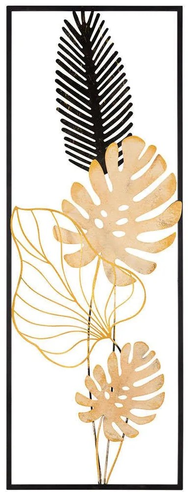 Διακοσμητικό Τοίχου Nazo 279ENZ1841 32x5x90cm Black-Gold Wallity Μέταλλο