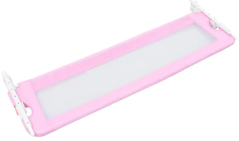 vidaXL Μπάρα Κρεβατιού Προστατευτική Ροζ 120 x 42 εκ. από Πολυεστέρα