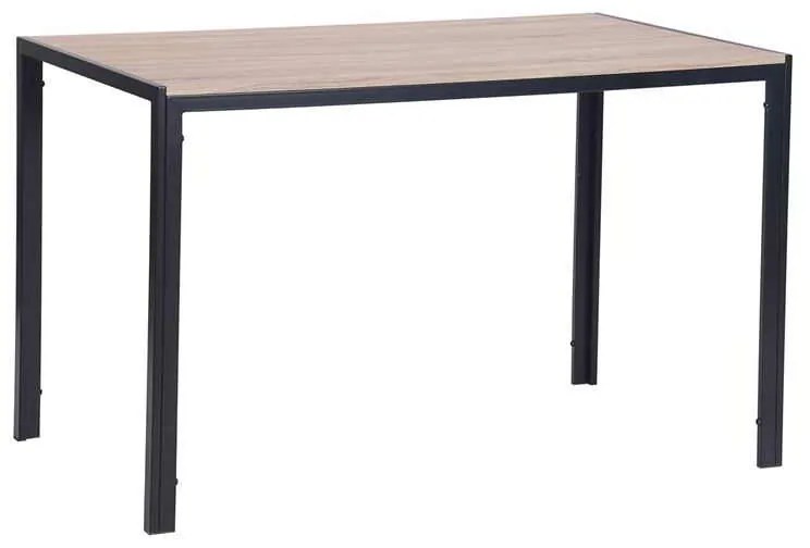 Τραπέζι GABO 120x70cm Sonoma/Βαφή Μαύρη