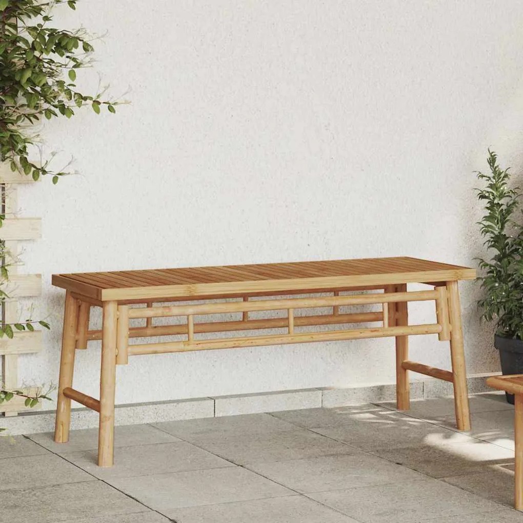 vidaXL Παγκάκι Καφέ 110 x 38 x 45 cm Μπαμπού