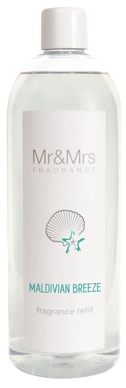 Refill Για Αρωματικό Χώρου Blanc Diffuser Maldivian Breeze 1L Mr &amp; Mrs Fragrance Πλαστικό