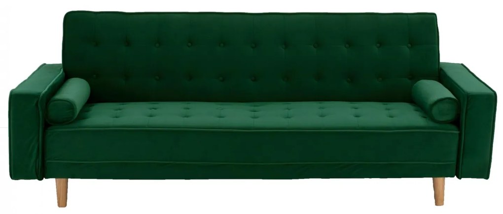 Καναπές - Κρεβάτι Salvador Βελούδο Κυπαρισσί 223x90x80Y εκ. 223x90x80 εκ.