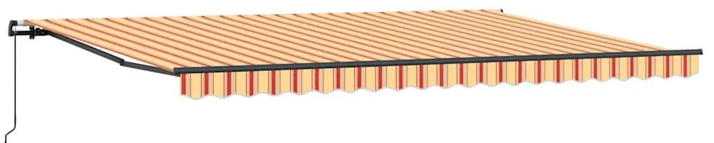vidaXL Αντιανεμικό κίτρινο και πορτοκαλί 500 x 350 εκ ύφασμα
