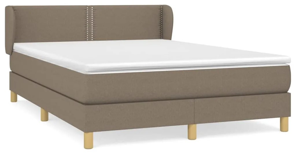 ΚΡΕΒΑΤΙ BOXSPRING ΜΕ ΣΤΡΩΜΑ TAUPE 140X190 ΕΚ. ΥΦΑΣΜΑΤΙΝΟ 3126721