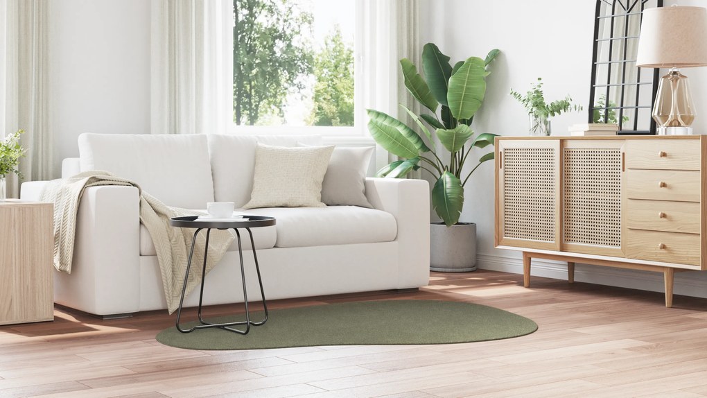 vidaXL Χαλί Δασικό Πράσινο 120 x 170 cm Μαλλί