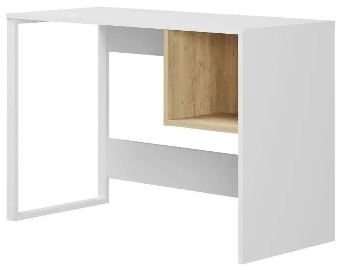 ΓΡΑΦΕΙΟ ΕΡΓΑΣΙΑΣ CUBO MEGAPAP ΧΡΩΜΑ ΛΕΥΚΟ - SAPPHIRE OAK 110X50X75ΕΚ.