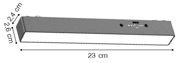 Γραμμικό φωτιστικό LED 7W 3CCT για ultra thin ράγα σε μαύρη απόχρωση D:23X2,6X2,4cm (TMU0040-Black)