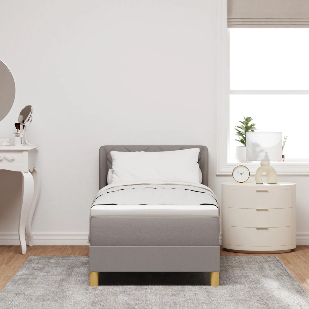 vidaXL Κρεβάτι με Στρώμα Ταχύτερα 80x200 εκ Fabric