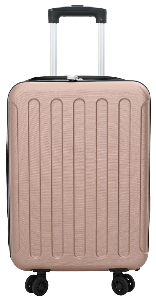 vidaXL Βαλίτσα Σκληρής Θήκης 20'' Ροζ Χρυσό 34x23x55.5 εκ. ABS