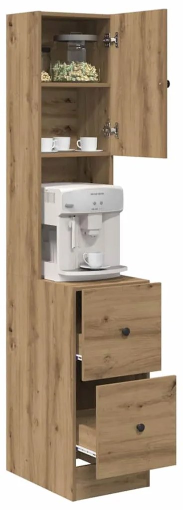 vidaXL Ντουλάπι κουζίνας με συρτάρι artisan δρυς Επεξεργασμένο ξύλο