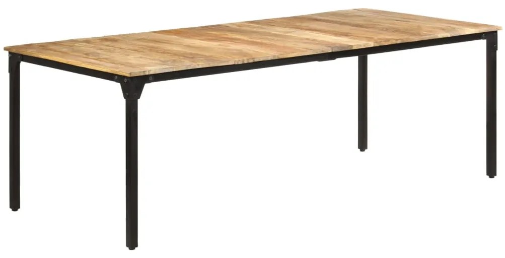 vidaXL Τραπεζαρία 220 x 100 x 76 εκ. από Ακατέργαστο Ξύλο Μάνγκο