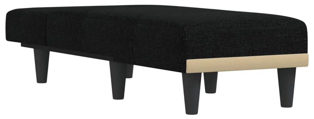 vidaXL Ανάκλιντρο Μαύρο Υφασμάτινο