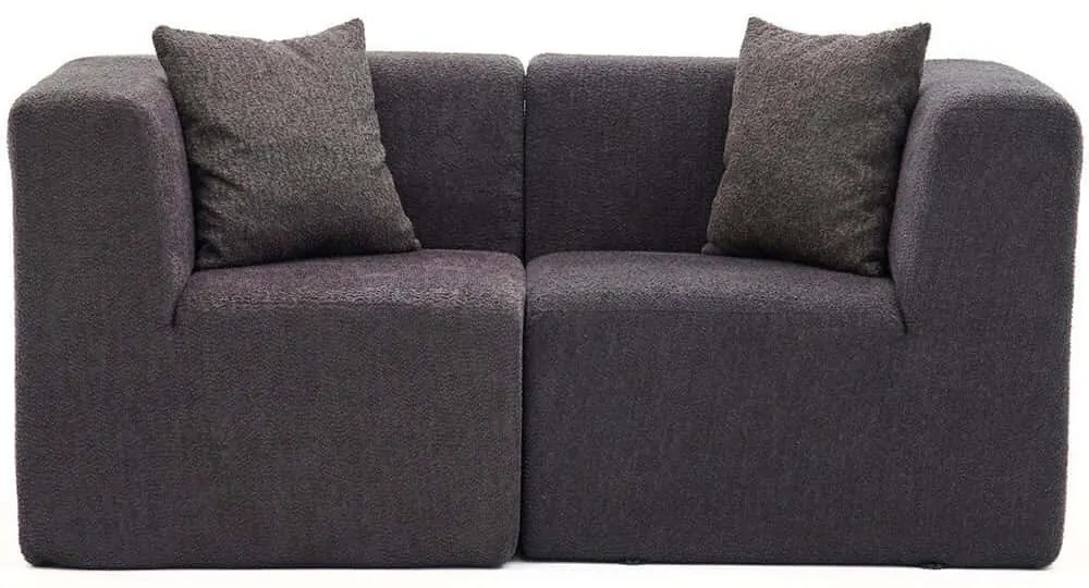 Καναπές Διθέσιος Raks 825BLC5407 165x85x70cm Anthracite