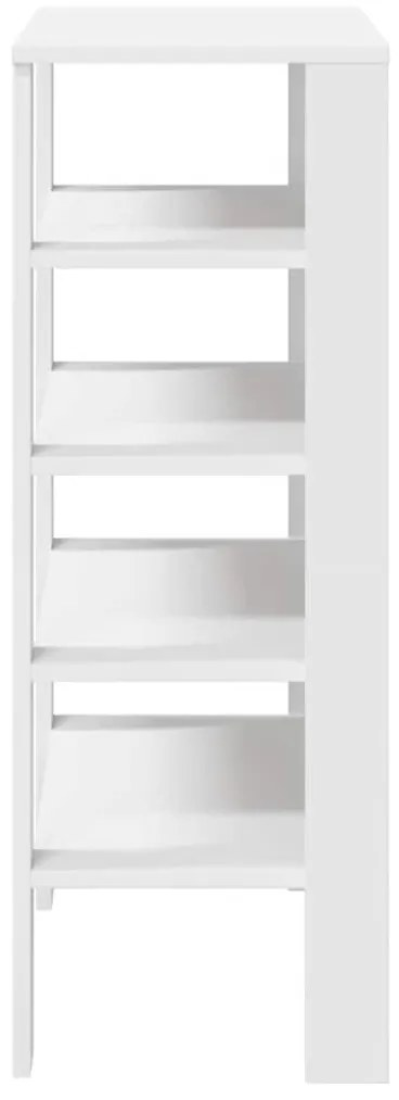 Ράφι παπουτσιών Λευκό 61x32x87,5 cm Κατασκευασμένο ξύλο - Λευκό