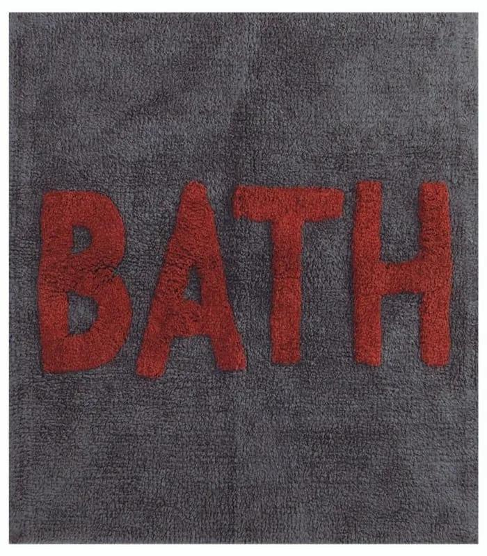 Ταπέτο Μπάνιου Bath Grey Nef-Nef 80 x 80 100% Βαμβάκι