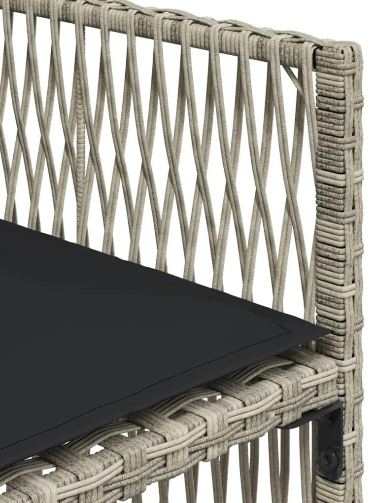 vidaXL Σετ Τραπεζαρίας Κήπου 9 τεμ. Αν. Γκρι Συνθ. Ρατάν με Μαξιλάρια