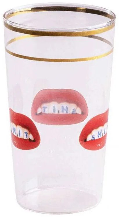Ποτήρι Νερού Shit 15963 7x13cm Multi Seletti Glass