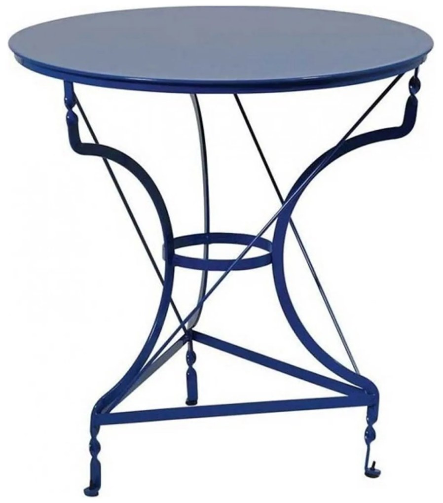 Τραπέζι Καφενείου Γαλβανιζέ 3796 Blue Φ70cmX72cm