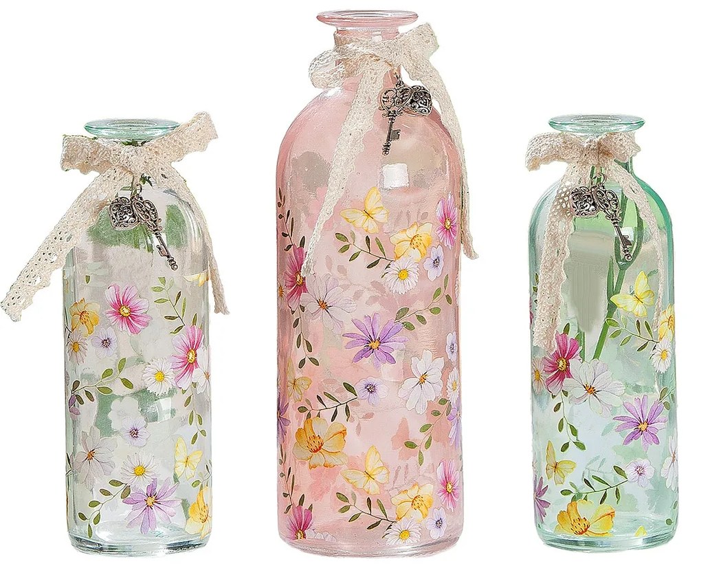 Βάζο ArteLibre Διάφανο Γυαλί 16cm Σε 3 Αποχρώσεις-05160640