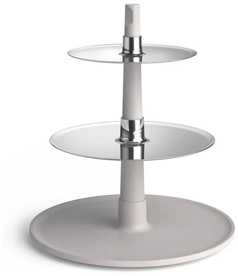 Ορντερβιέρα 3 Θέσεων Patore 30632 28,6/23/18x32,7cm Inox-White Zack Stainless Steel