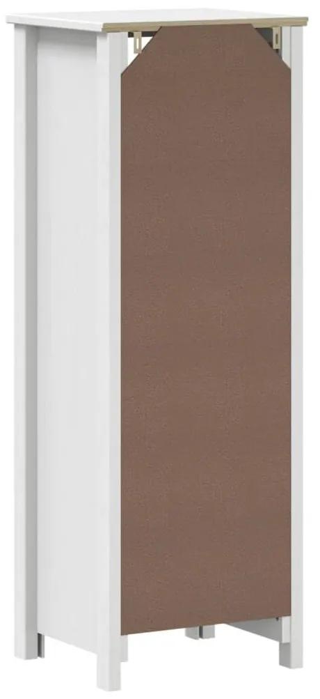 Ντουλάπι Μπάνιου BERG Λευκό 40 x 34 x 110 εκ. Μασίφ Ξύλο Πεύκου - Λευκό