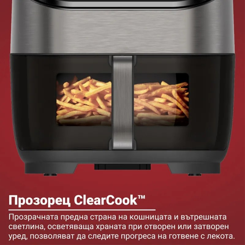 Φριτέζα ζεστού αέρα Instant Pot Vortex Plus Clearcook 140319601, 1700W, 5,7 L, 6 προγράμματα, 35-205C, εσωτερικός φωτισμός, λευκό