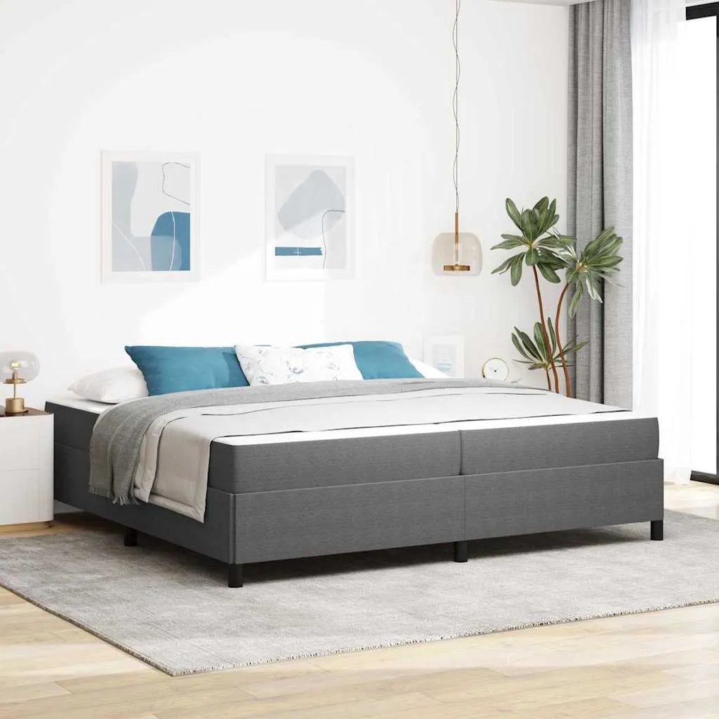 vidaXL Σκελετός Κρεβατιού Ανοιχτό γκρι 100 x 200 cm Βελούδο
