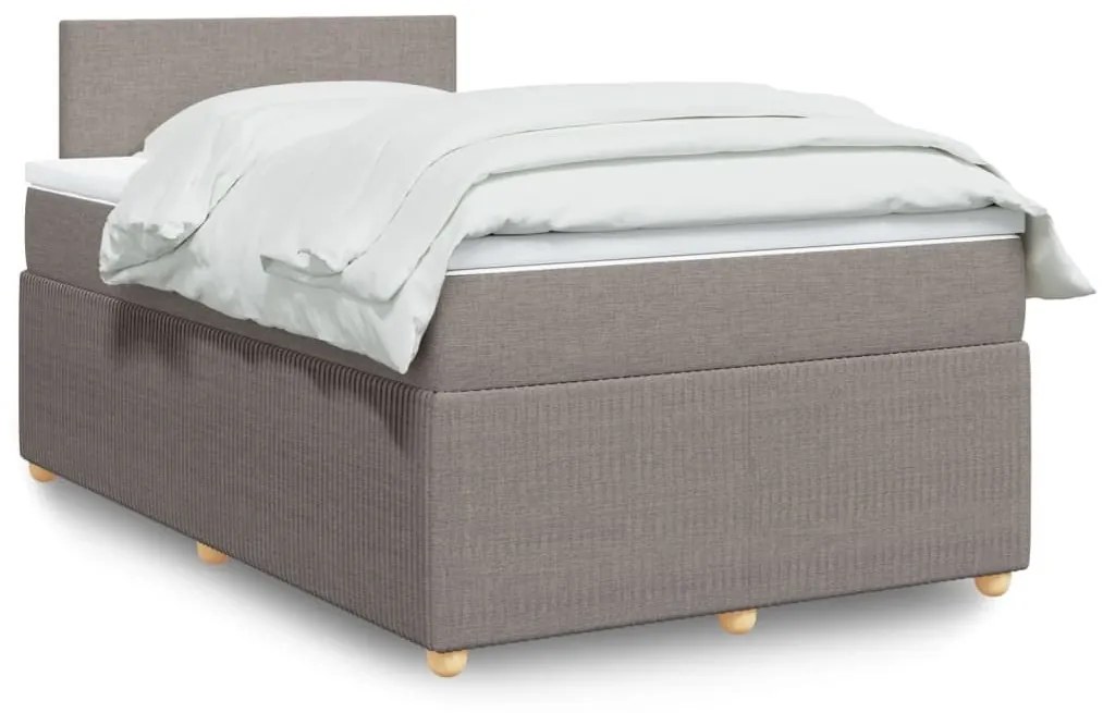 ΚΡΕΒΑΤΙ BOXSPRING ΜΕ ΣΤΡΩΜΑ TAUPE 120X190 ΕΚ. ΥΦΑΣΜΑΤΙΝΟ 3287392