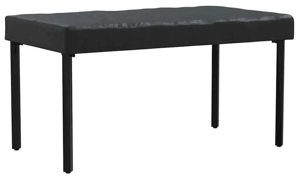 vidaXL Κάλυμμα Τραπέζι Μονόχρωμο Μαύρο 102 x 202 x 15 εκ ύφασμα