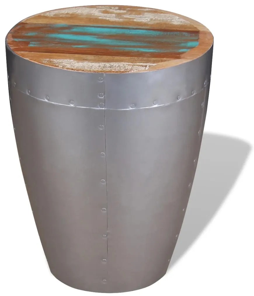 vidaXL Σκαμπό Aviator από Μασίφ Ανακυκλωμένο Ξύλο