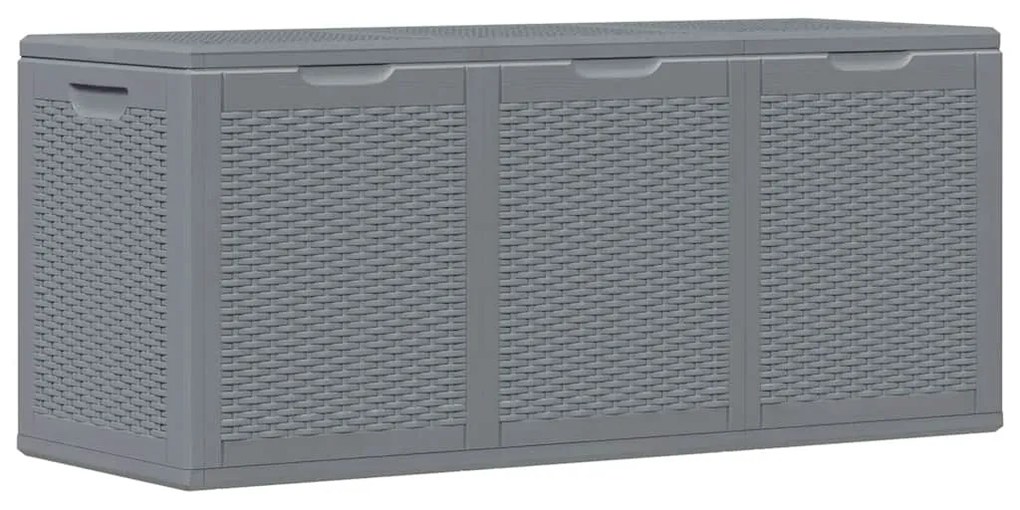vidaXL Μπαούλο Αποθήκευσης Κήπου Γκρι 270 Λίτρων από Ρατάν Πολυπρ/νίου