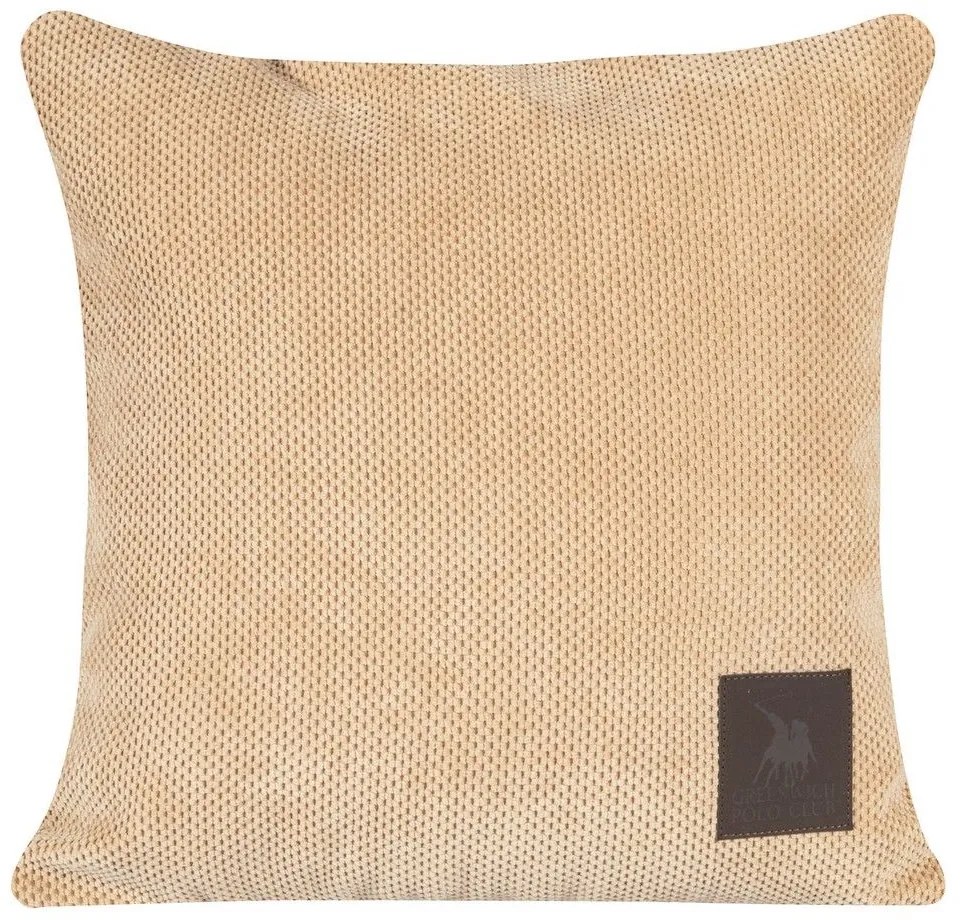 Μαξιλάρι Διακοσμητικό (Με Γέμιση) 3923 Beige Greenwich Polo Club 42X42 Chenille