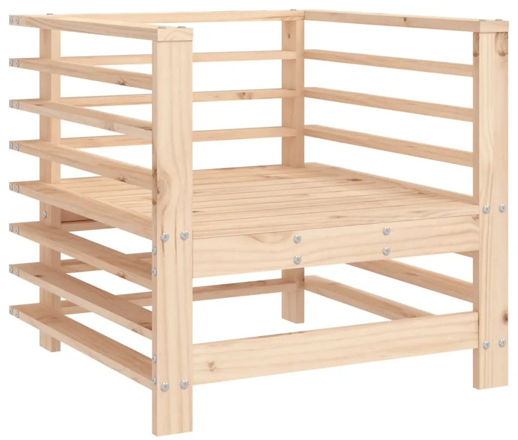 vidaXL Καρέκλες Κήπου 2 τεμ. από Μασίφ Ξύλο Πεύκου