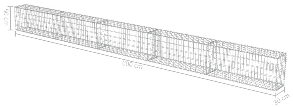 ΣΥΡΜΑΤΟΚΙΒΩΤΙΟ ΤΟΙΧΟΣ 600X30X50 ΕΚ. ΓΑΛΒΑΝ.ΧΑΛΥΒΑΣ + ΚΑΛΥΜΜΑΤΑ 143583