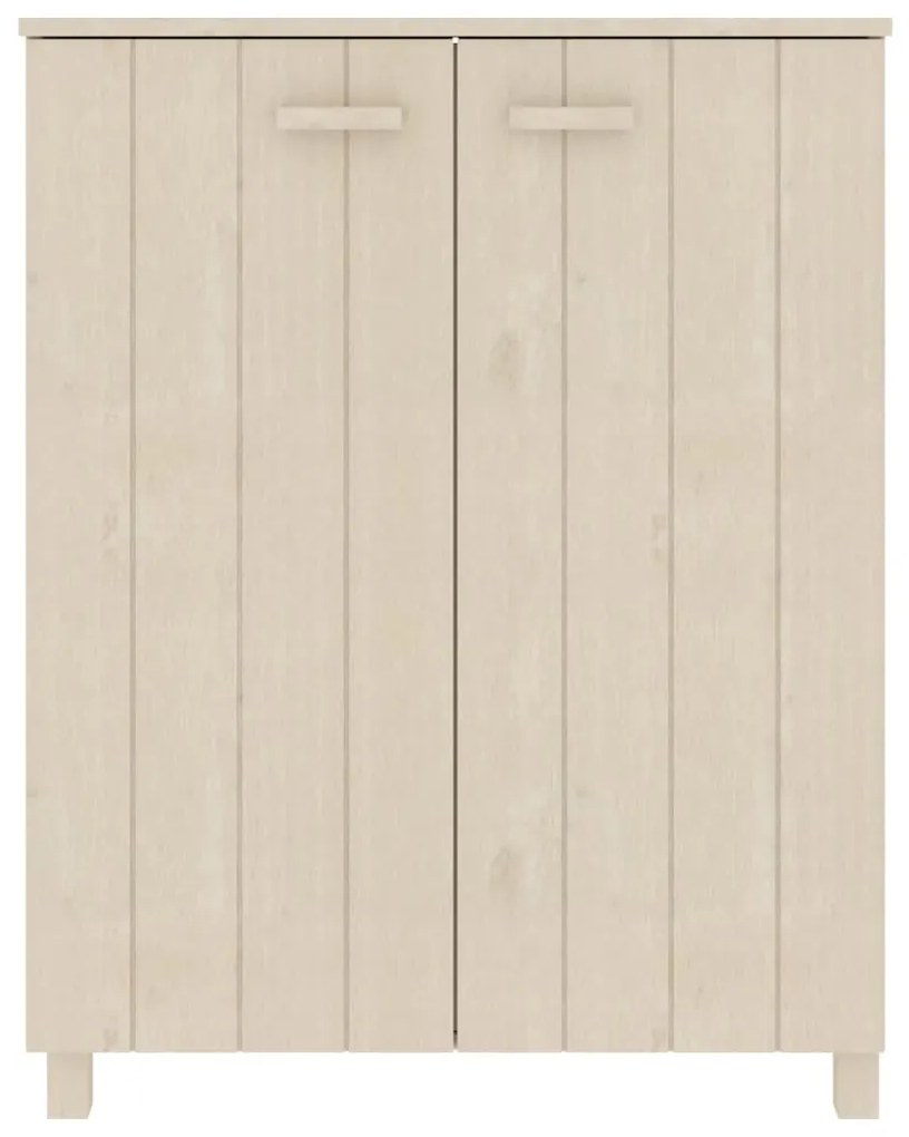 vidaXL Παπουτσοθήκη HAMAR Καφέ Μελί 85x40x108 εκ. Μασίφ Ξύλο Πεύκου